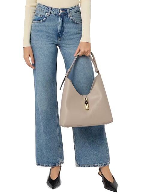 GOCCIA Sac bandouli&egrave;re en cuir lin - Sacs pour Femme