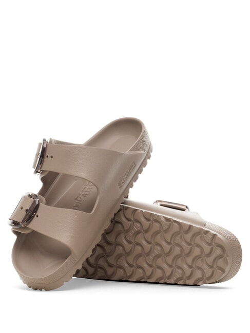 ARIZONA BIG BUCKLE EVA Pantoufle &agrave; 2 brides avec boucles gris taupe - Chaussures Femme