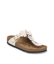 BIRKENSTOCK GIZEH Tongs en cuir &agrave; fleurs rose clair - Chaussures unisexe - 3