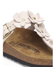 BIRKENSTOCK GIZEH Tongs en cuir &agrave; fleurs rose clair - Chaussures unisexe - 5