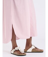 BIRKENSTOCK GIZEH Tongs en cuir &agrave; fleurs rose clair - Chaussures unisexe - 6