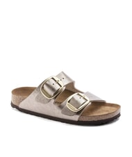 BIRKENSTOCK ARIZONA BIG BUCKLE Pantoufle m&eacute;tallique &agrave; boucles gris taupe - Chaussures Femme - 3