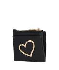 LOVE MOSCHINO HEART TURNLOCK Porte-cartes / Porte-monnaie Noir - Portefeuilles Femme - 2