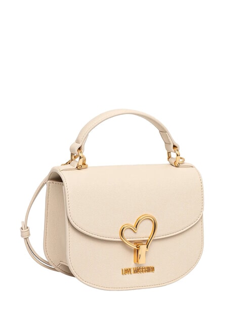 HEART TURNLOCK Mini sac &agrave; main avec bandouli&egrave;re Ivoire - Sacs pour Femme