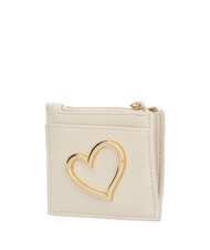 LOVE MOSCHINO HEART TURNLOCK Porte-cartes / Porte-monnaie Ivoire - Portefeuilles Femme - 2