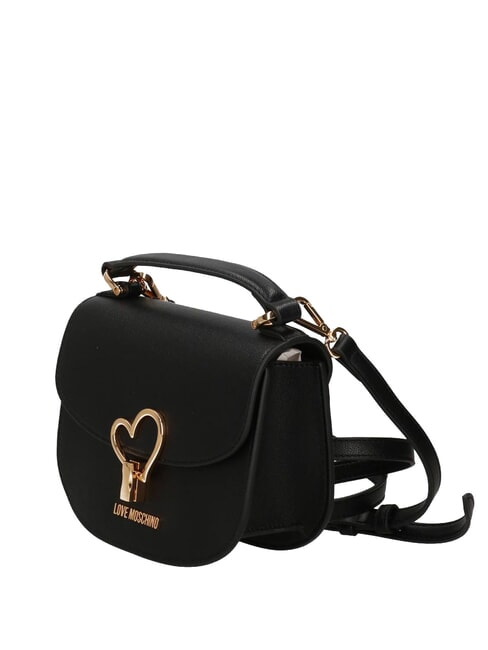 HEART TURNLOCK Mini sac &agrave; main avec bandouli&egrave;re Noir - Sacs pour Femme