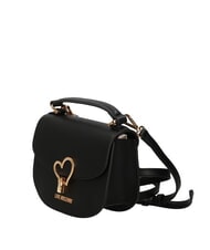 LOVE MOSCHINO HEART TURNLOCK Mini sac &agrave; main avec bandouli&egrave;re Noir - Sacs pour Femme - 2