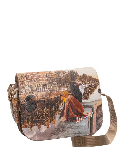 YESBAG Sac bandouli&egrave;re &agrave; deux compartiments automne &agrave; Hollad - Sacs pour Femme