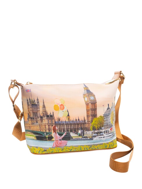 YESBAG Grand sac &agrave; bandouli&egrave;re hobo fleur jaune - Sacs pour Femme