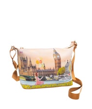 YNOT YESBAG Grand sac &agrave; bandouli&egrave;re hobo fleur jaune - Sacs pour Femme - 2