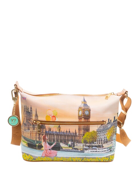 YESBAG Grand sac &agrave; bandouli&egrave;re hobo fleur jaune - Sacs pour Femme