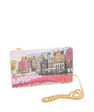 YNOT YESBAG Pochette portefeuille avec bandouli&egrave;re tulipes - Sacs pour Femme - 3