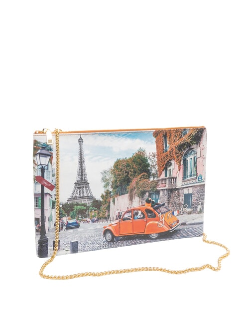 YESBAG Grande pochette avec bandouli&egrave;re en m&eacute;tal c'est la vie - Sacs pour Femme