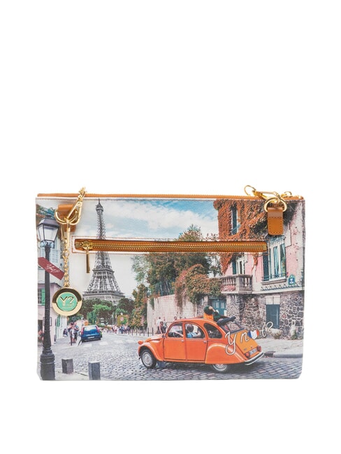 YESBAG Grande pochette avec bandouli&egrave;re en m&eacute;tal c'est la vie - Sacs pour Femme