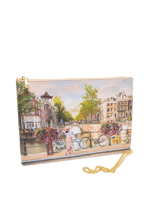 YESBAG SPECIAL Sac &agrave; bandouli&egrave;re en m&eacute;tal, pochette enveloppe v&eacute;los - Sacs pour Femme