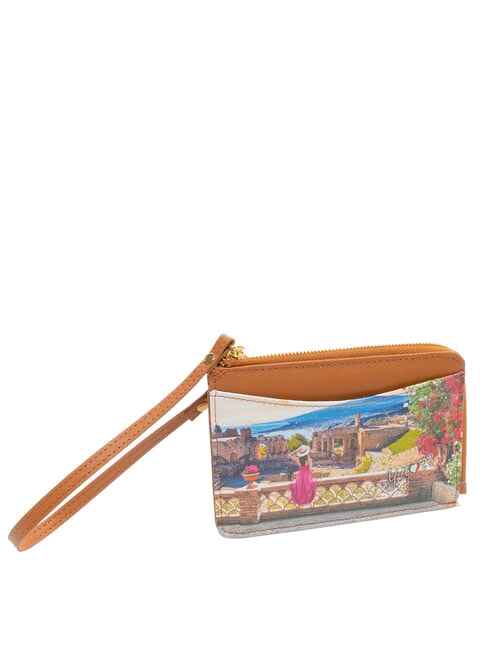 YESBAG Porte-cartes plat avec fermeture &eacute;clair et dragonne &Eacute;t&eacute; de Taormina - Portefeuilles Femme