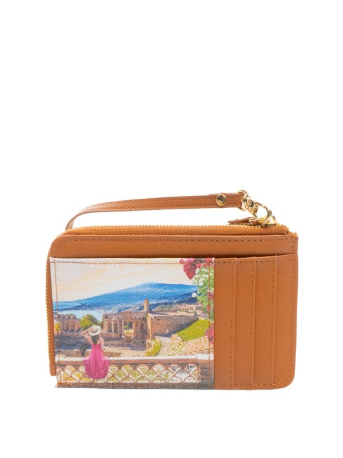 YESBAG Porte-cartes plat avec fermeture &eacute;clair et dragonne &Eacute;t&eacute; de Taormina - Portefeuilles Femme