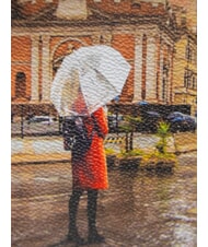 YNOT YESBAG Sac bandouli&egrave;re &agrave; deux compartiments Rome sous la pluie - Sacs pour Femme - 3