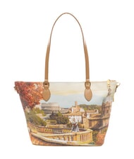 YNOT YESBAG Sac cabas bandouli&egrave;re moyen Paysage de Rome - Sacs pour Femme - 4