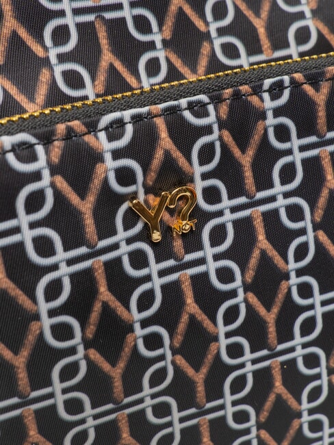 AUDREY Sac bandouli&egrave;re &agrave; logo int&eacute;gral NOIR - Sacs pour Femme