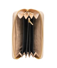 YNOT LUCY Grand portefeuille zipp&eacute; sable - Portefeuilles Femme - 2