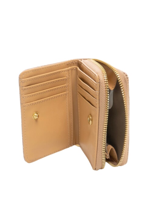 LUX Porte-monnaie compact caramel - Portefeuilles Femme