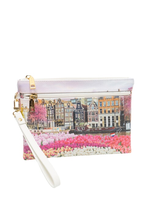 YESBAG Pochette moyenne avec revers tulipes - Sacs pour Femme