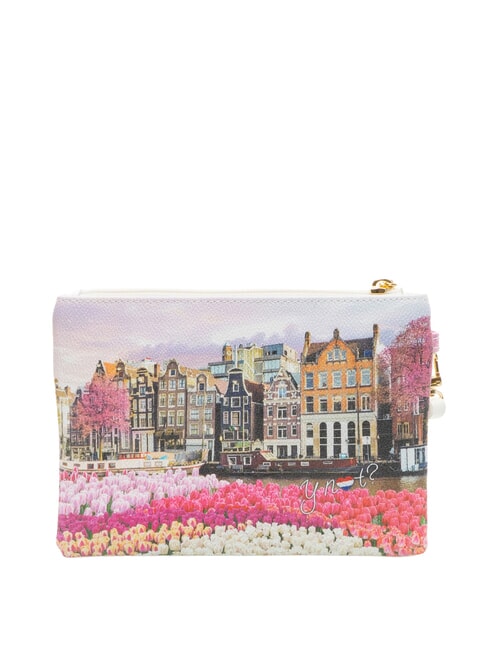 YESBAG Pochette moyenne avec revers tulipes - Sacs pour Femme