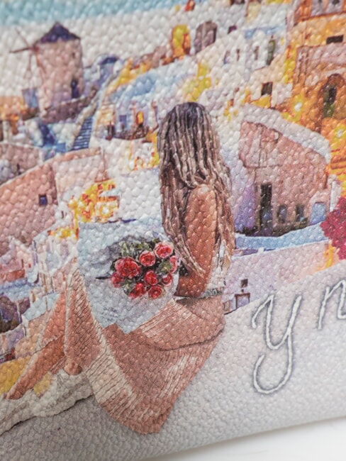 YESBAG Pochette plate Coucher de soleil en Gr&egrave;ce - Sacs pour Femme