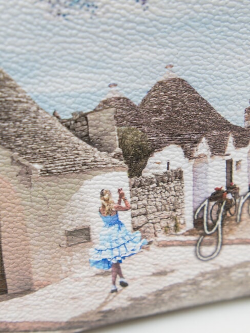 YESBAG Pochette portefeuille avec bandouli&egrave;re Alice au Trulli - Sacs pour Femme