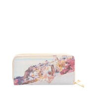 YNOT YESBAG Grand portefeuille &agrave; 2 fermetures &eacute;clair Coucher de soleil en Gr&egrave;ce - Portefeuilles Femme - 3