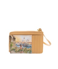 YNOT YESBAG Porte-cartes plat avec fermeture &eacute;clair et dragonne canal fleuri - Portefeuilles Femme - 2
