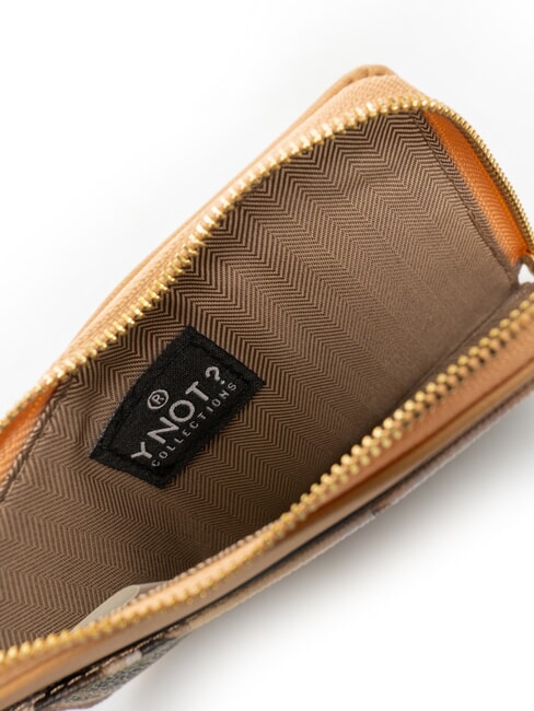 YESBAG Porte-cartes plat avec fermeture &eacute;clair et dragonne canal fleuri - Portefeuilles Femme