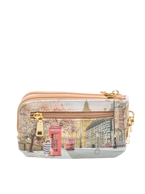 YESBAG SPECIAL Porte-cartes &agrave; double fermeture &eacute;clair rosier anglais - Portefeuilles Femme