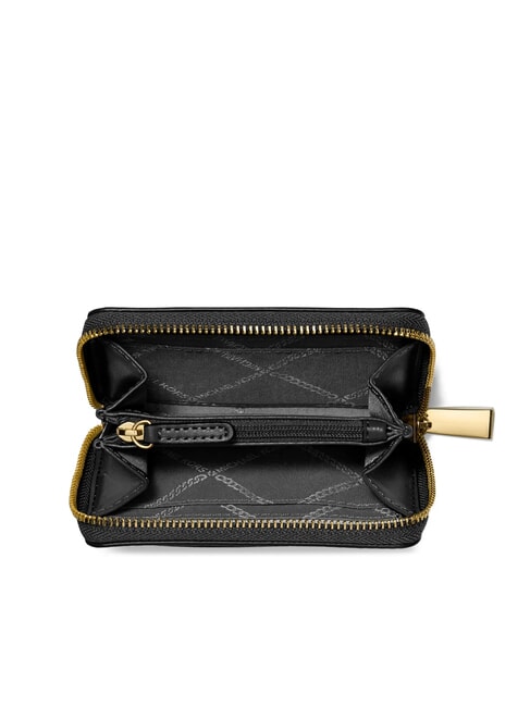 JET SET Porte-cartes en cuir avec porte-monnaie noir - Portefeuilles Femme