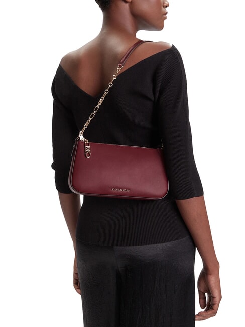 EMPIRE sac bandouli&egrave;re en cuir m&ucirc;re - Sacs pour Femme