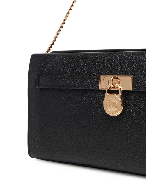 HAMILTON MODERNE Pochette avec bandouli&egrave;re en m&eacute;tal noir - Sacs pour Femme