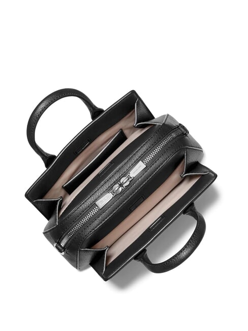 LAILA petit sac &agrave; main en cuir noir - Sacs pour Femme