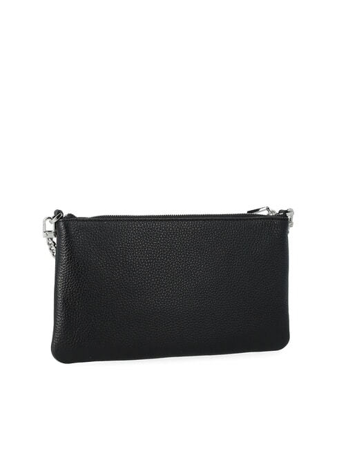 JET SET Sac bandouli&egrave;re en cuir avec cha&icirc;ne noir - Sacs pour Femme