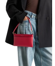 MICHAEL KORS JET SET Pochette bandouli&egrave;re en cuir cramoisi - Sacs pour Femme - 5