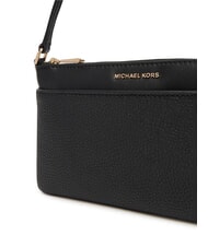 MICHAEL KORS JET SET Pochette bandouli&egrave;re en cuir noir - Sacs pour Femme - 3