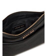 MICHAEL KORS JET SET Pochette bandouli&egrave;re en cuir noir - Sacs pour Femme - 6