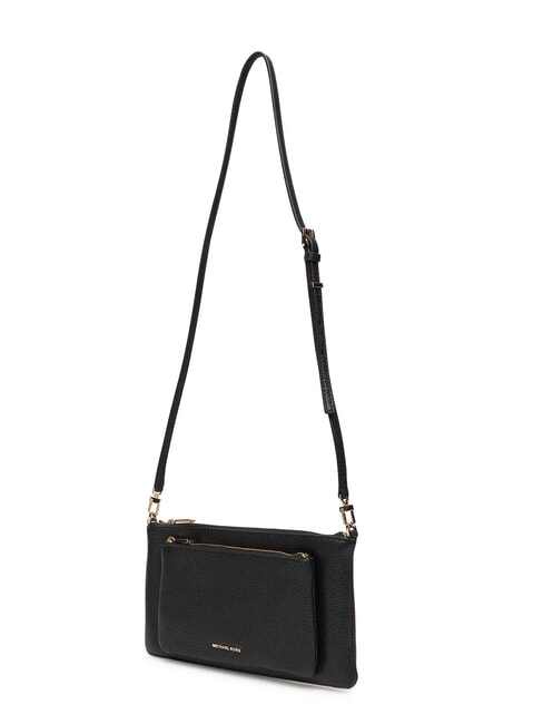JET SET sac bandouli&egrave;re en cuir noir - Sacs pour Femme