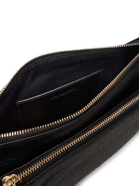 JET SET sac bandouli&egrave;re en cuir noir - Sacs pour Femme