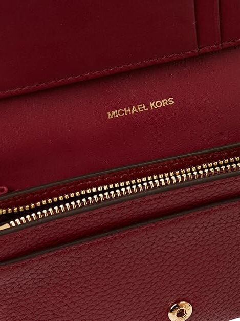 JET SET Portefeuille en cuir moyen m&ucirc;re - Portefeuilles Femme