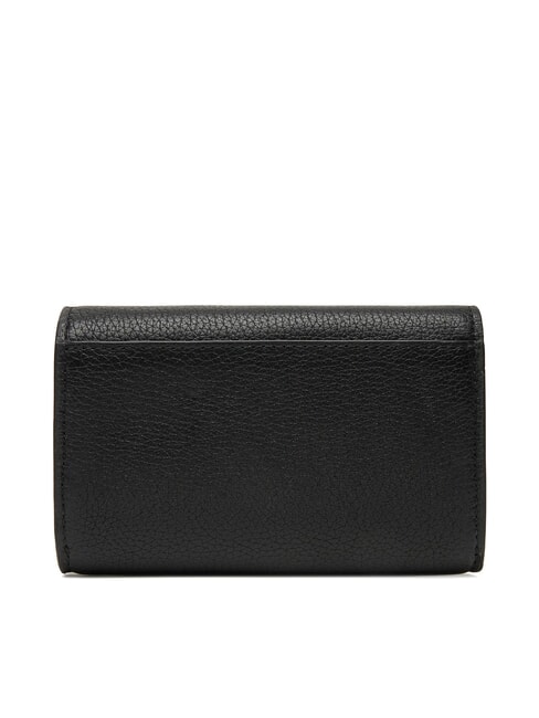 JET SET Portefeuille en cuir moyen noir - Portefeuilles Femme