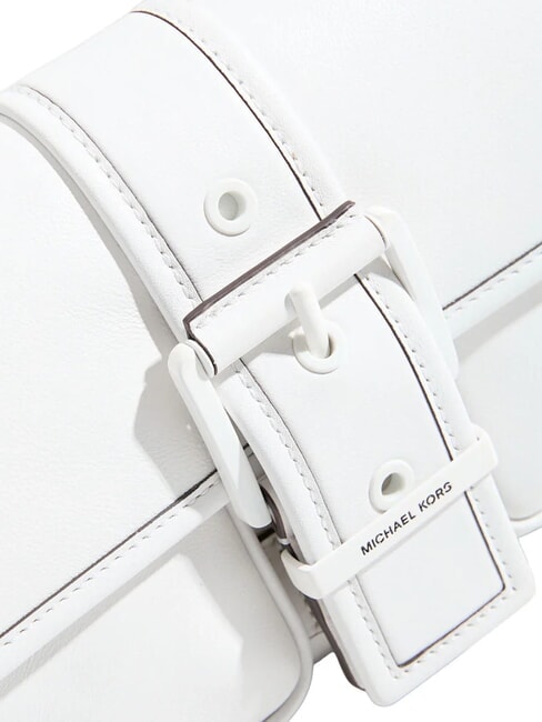 COLBY Sac bandouli&egrave;re moyen en cuir blanc optique - Sacs pour Femme