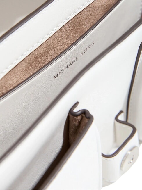 COLBY Sac bandouli&egrave;re moyen en cuir blanc optique - Sacs pour Femme