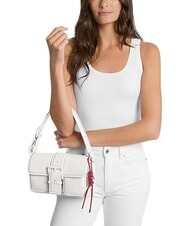 MICHAEL KORS COLBY Sac bandouli&egrave;re moyen en cuir blanc optique - Sacs pour Femme - 5