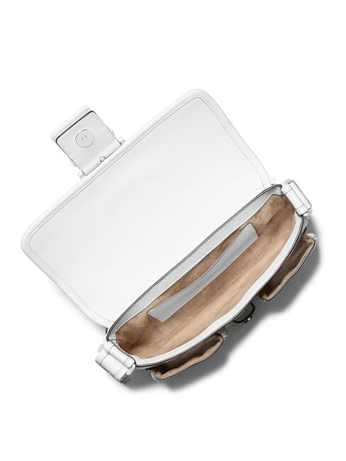 COLBY Sac bandouli&egrave;re moyen en cuir blanc optique - Sacs pour Femme